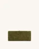 Zaria Woven Clutch - Dark Olive sold by JW PEI