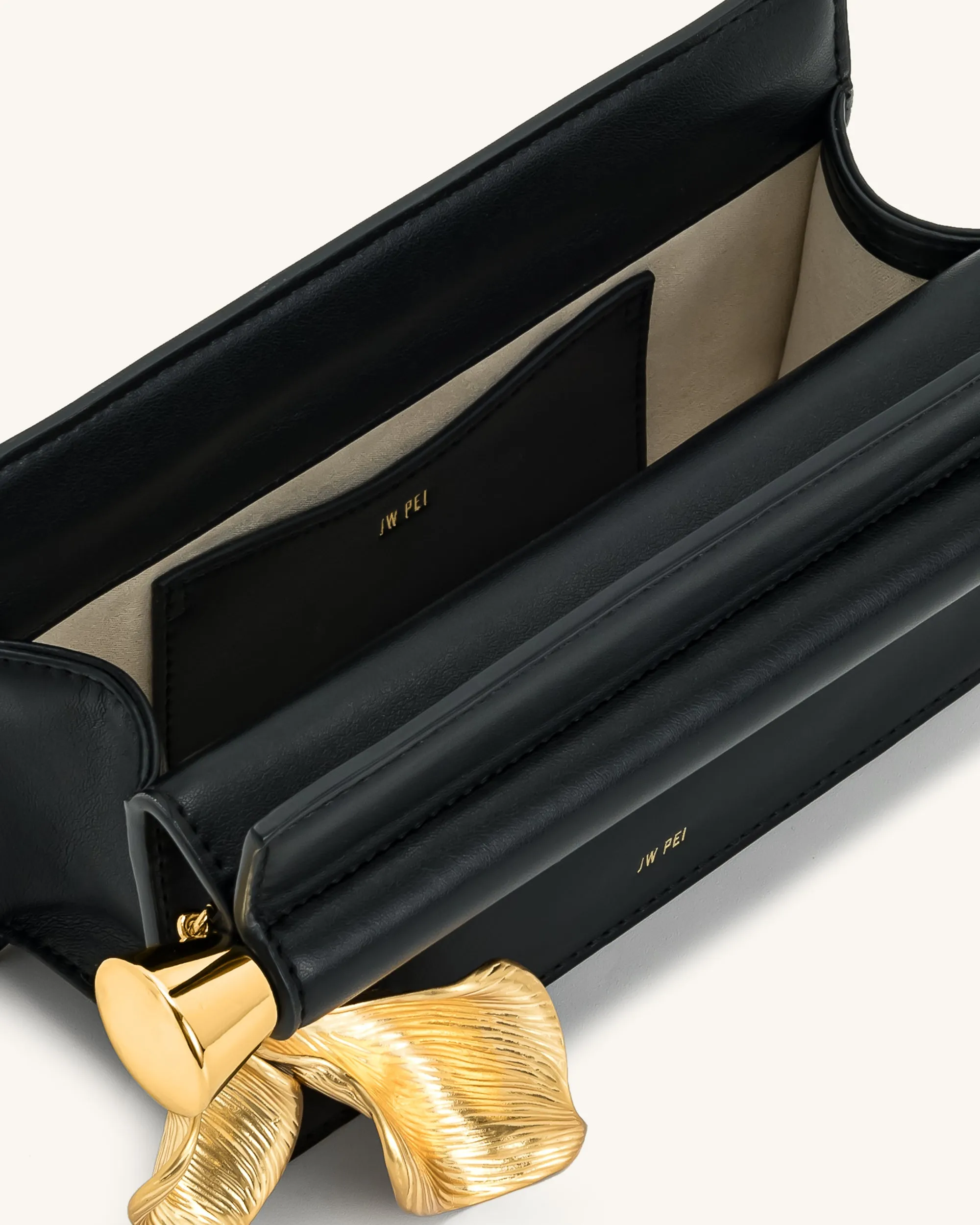 Holly Metal Pendant Embellished Clutch - Black sold by JW PEI product image thumbnail 4