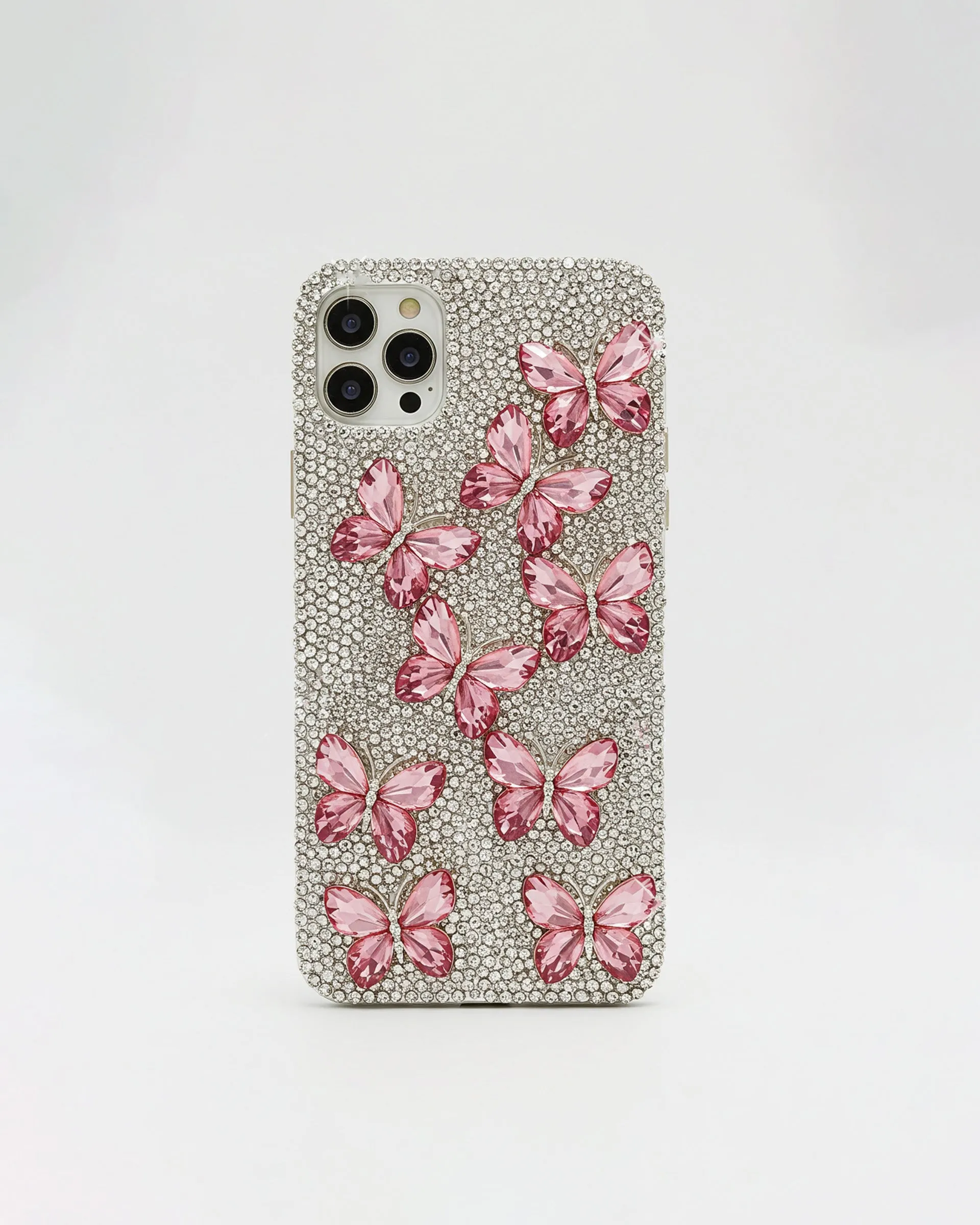 Butterfly Phone Case - Silver/Pink sold by JW PEI