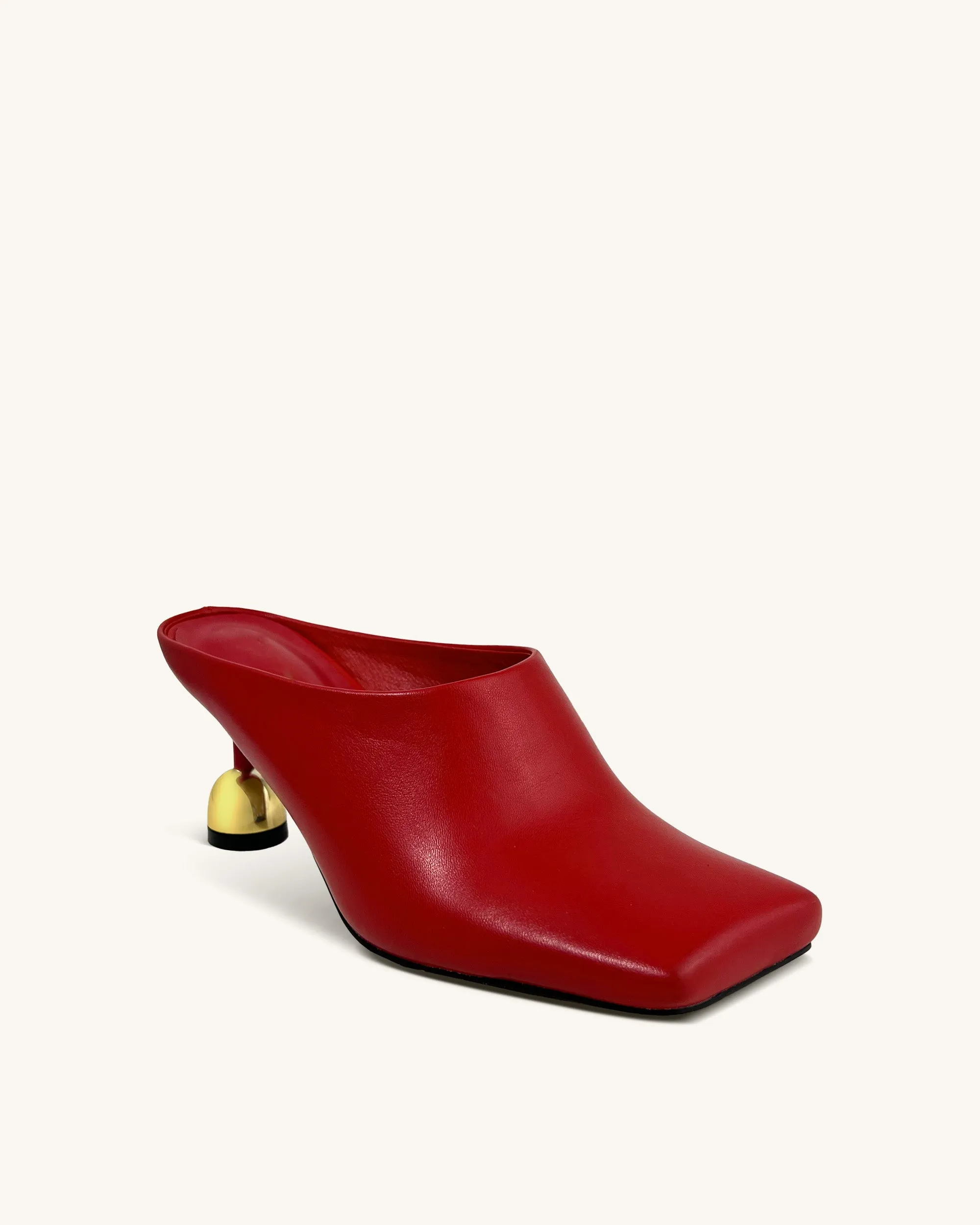 Hadley Mules with Metallic Heel - Red sold by JW PEI product image thumbnail 3