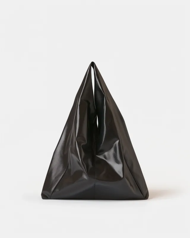 Grace Triangle Sculptural Handbag - Black sold by JW PEI