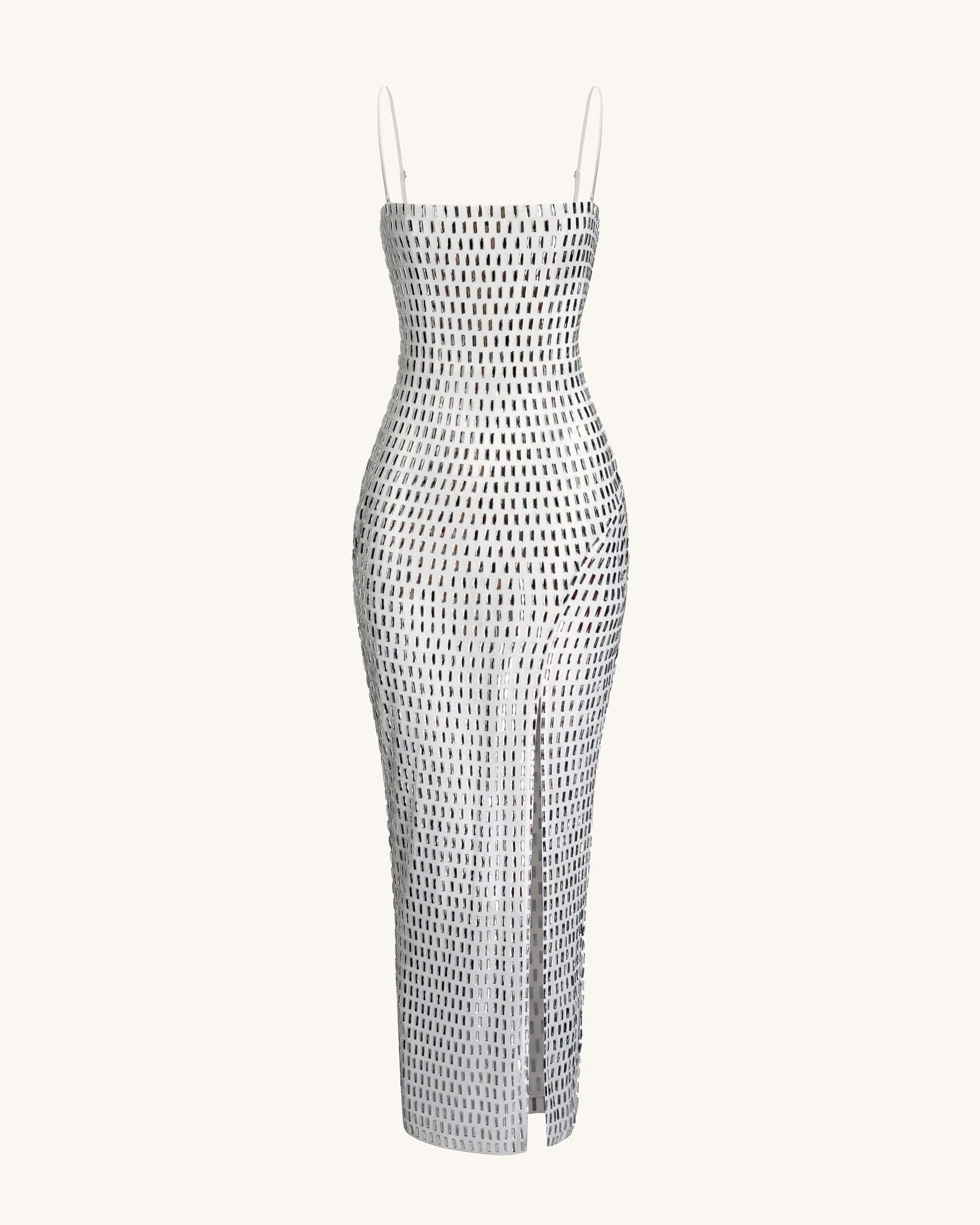 Sequined Cut-Out Maxi Dress - White sold by JW PEI product image thumbnail 4