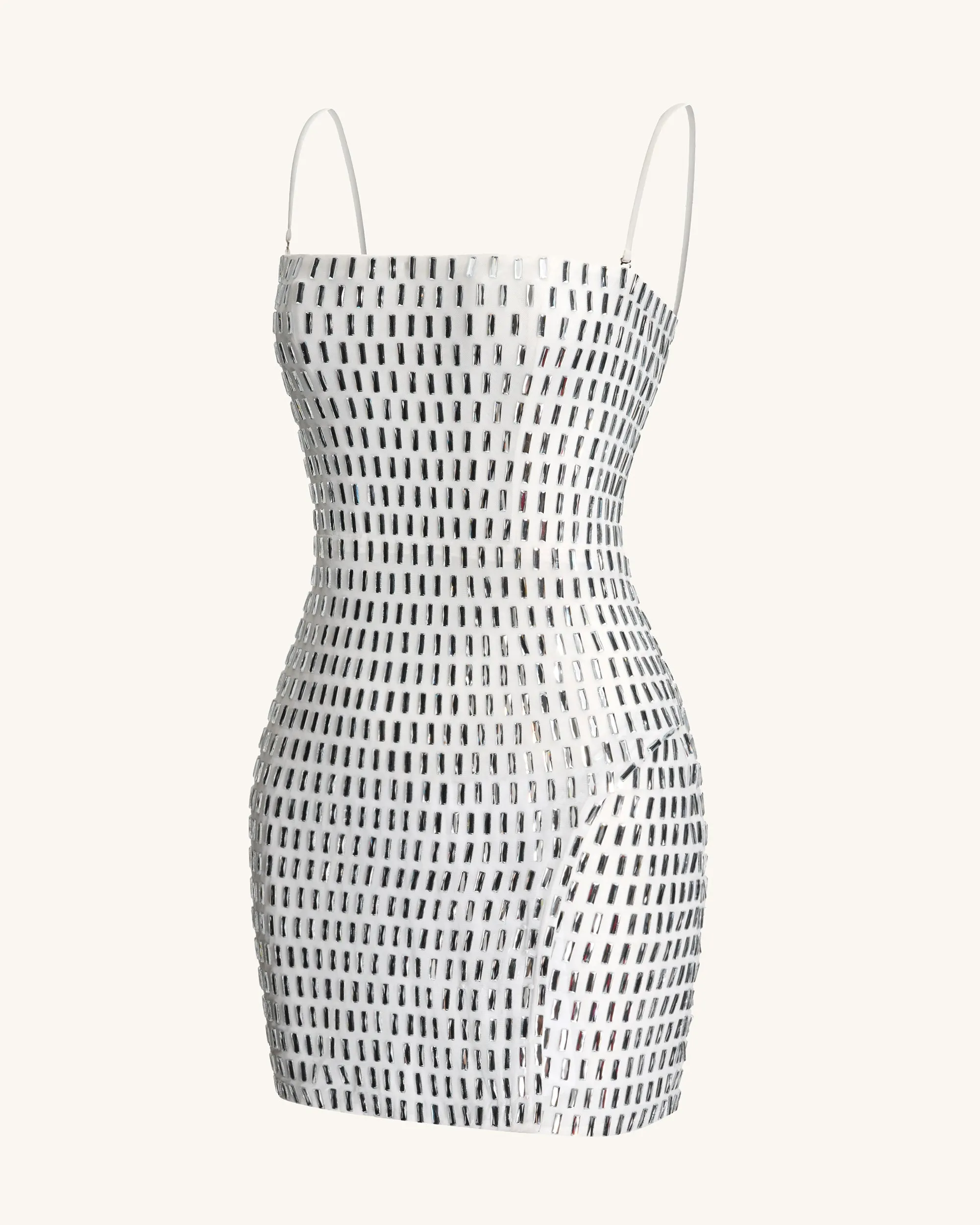 Rhinestone Embellished Strapless Mini Dress - White sold by JW PEI product image thumbnail 5