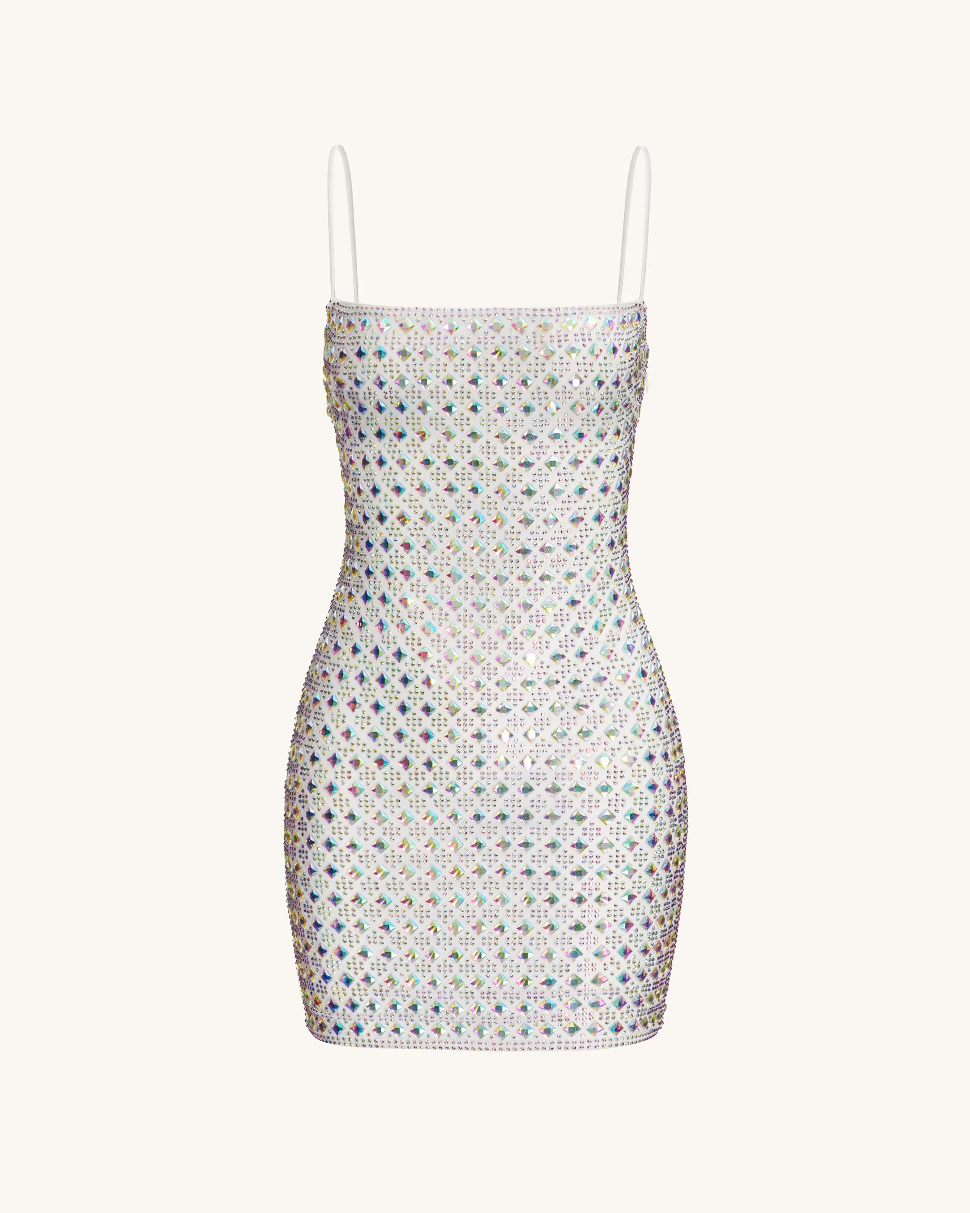Rhinestone Embellished Mini Dress - White sold by JW PEI product image thumbnail 5