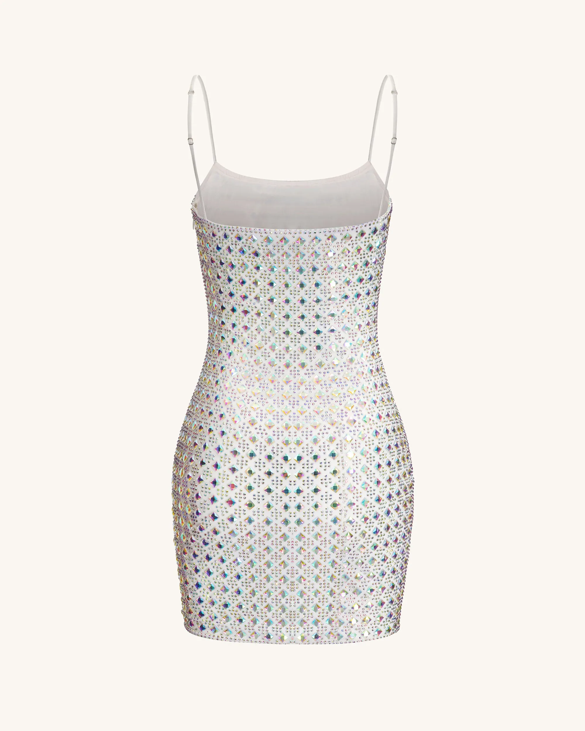 Rhinestone Embellished Mini Dress - White sold by JW PEI product image thumbnail 3