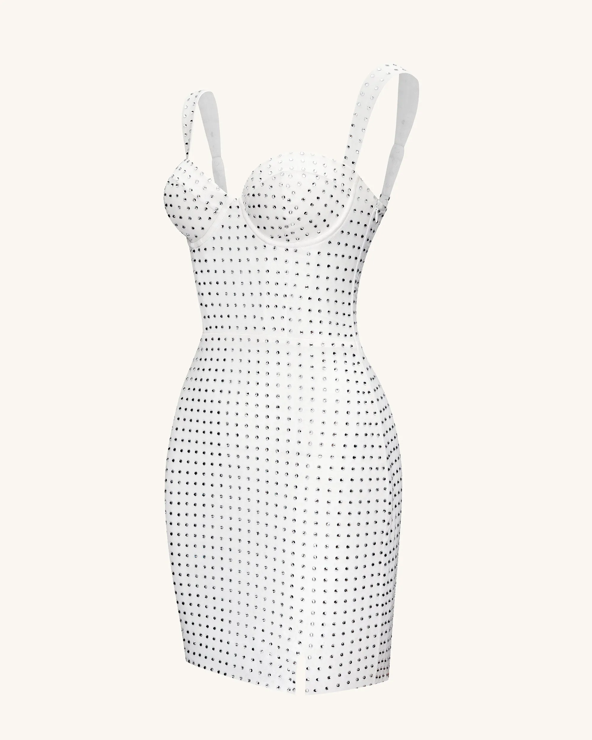 Rhinestone Embellished Mini Dress - White sold by JW PEI product image thumbnail 5
