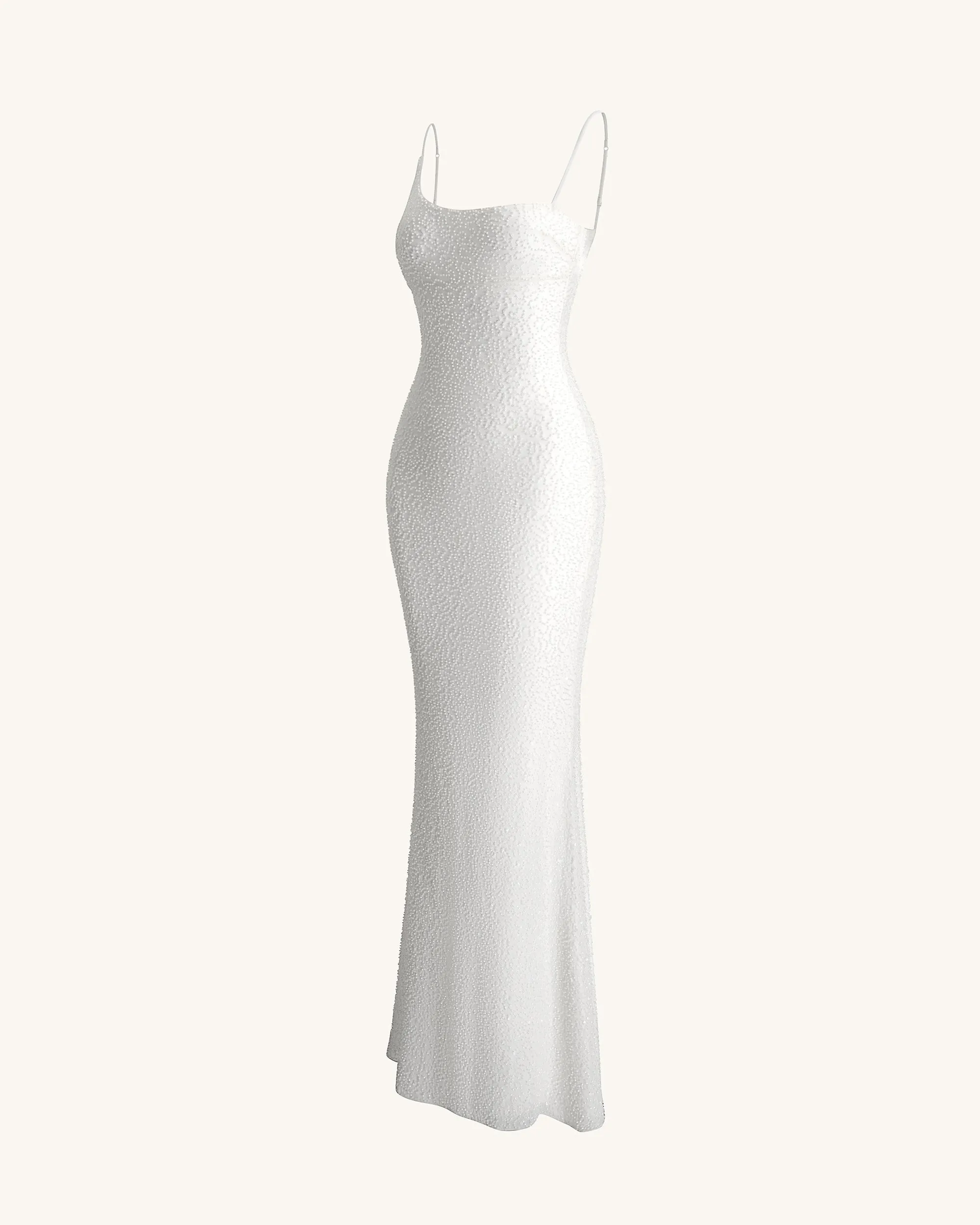 Beaded Embellished Maxi Dress - White sold by JW PEI product image thumbnail 5