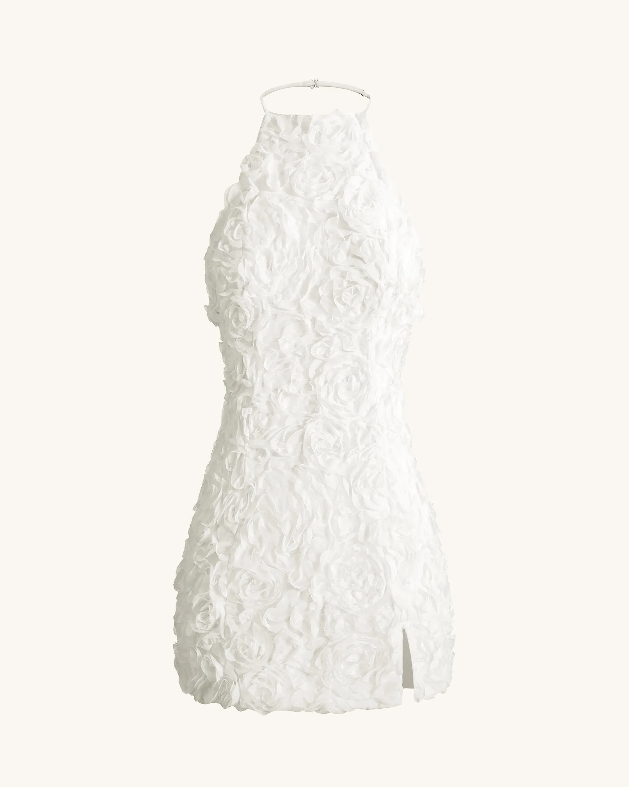 Floral Appliqué Mini Dress - White sold by JW PEI product image thumbnail 3