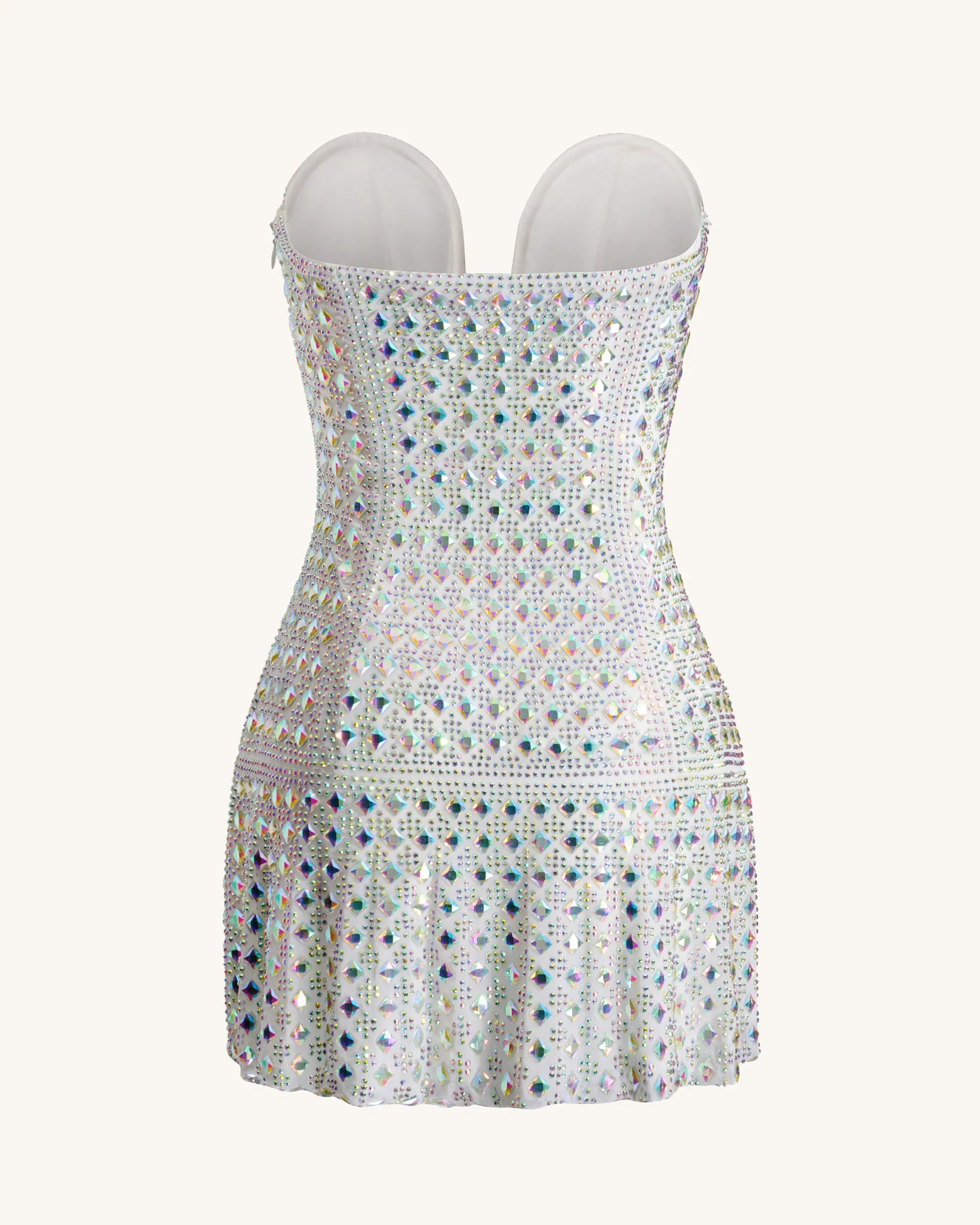 Rhinestone Embellished Mini Dress - Blue/White sold by JW PEI product image thumbnail 5