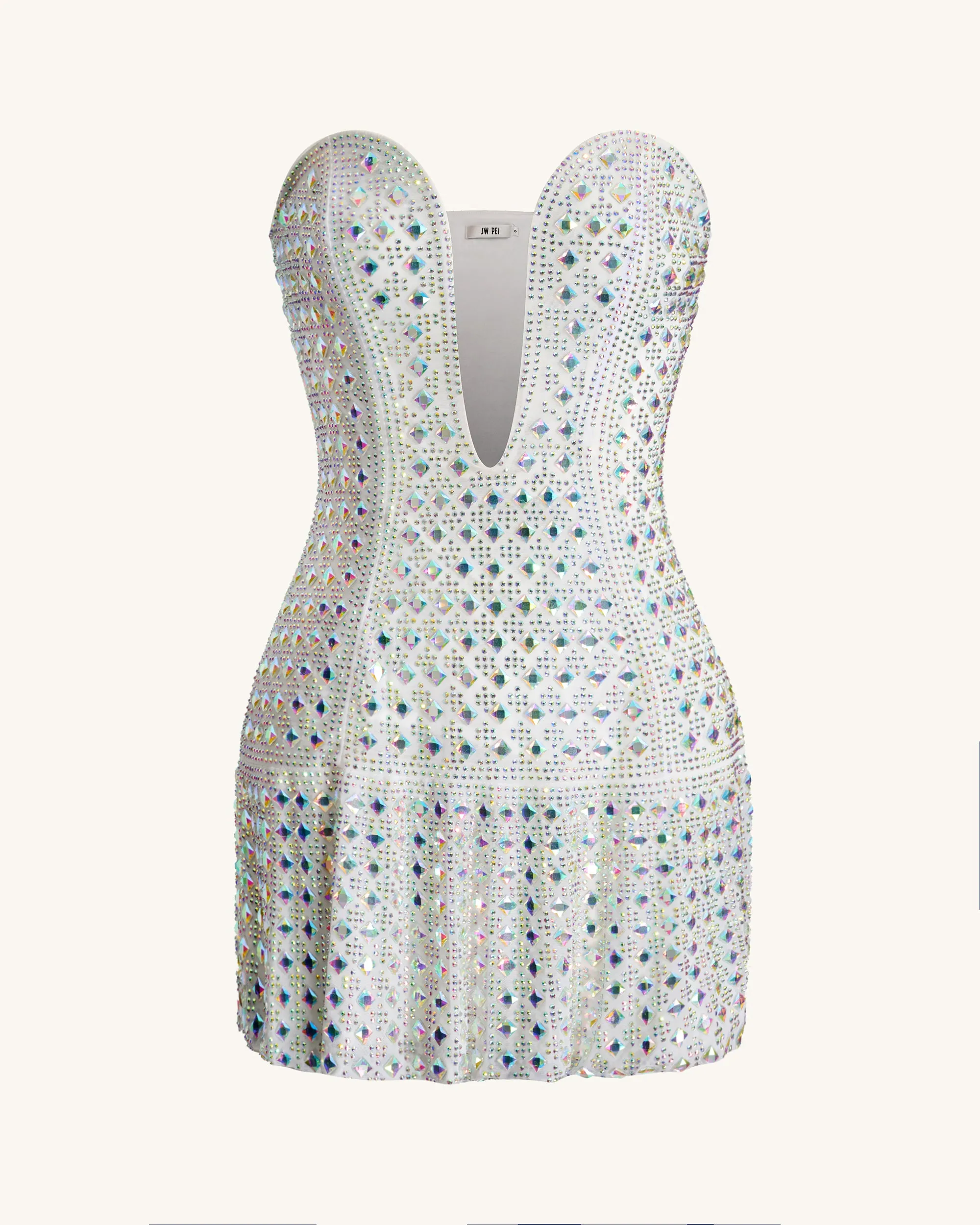 Rhinestone Embellished Mini Dress - Blue/White sold by JW PEI product image thumbnail 3