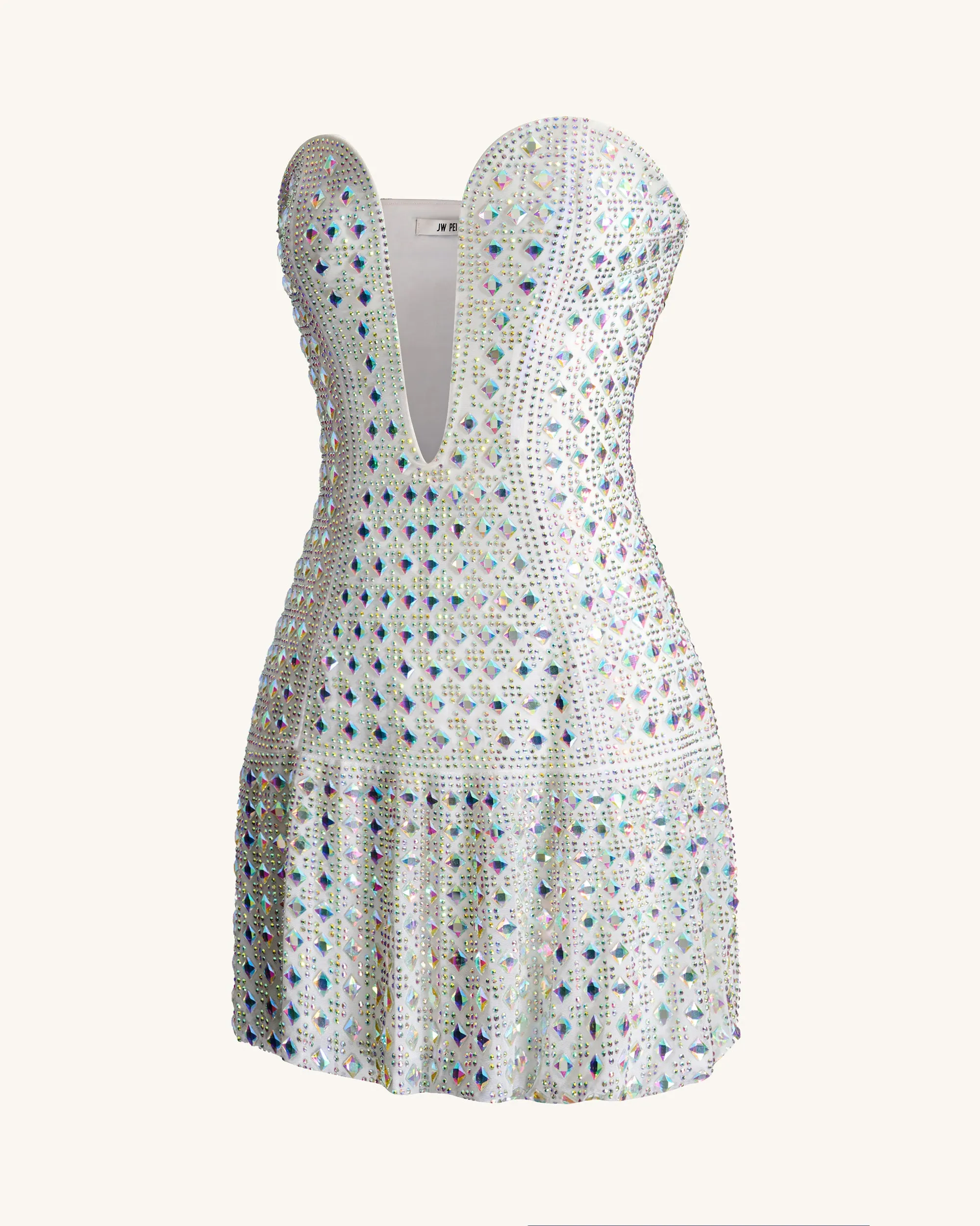 Rhinestone Embellished Mini Dress - Blue/White sold by JW PEI product image thumbnail 4