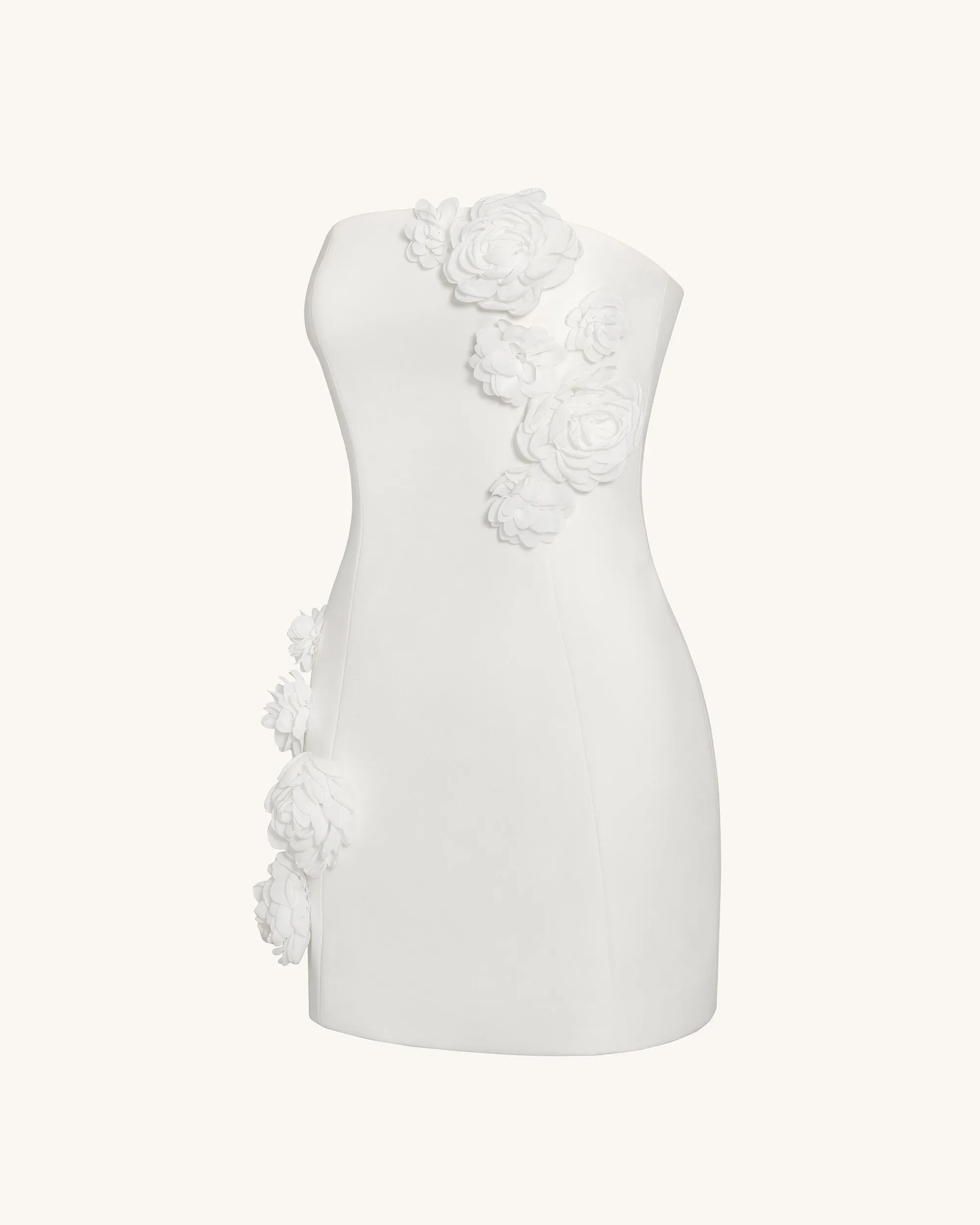 Blossoming Elegance Strapless Dress - White sold by JW PEI product image thumbnail 2