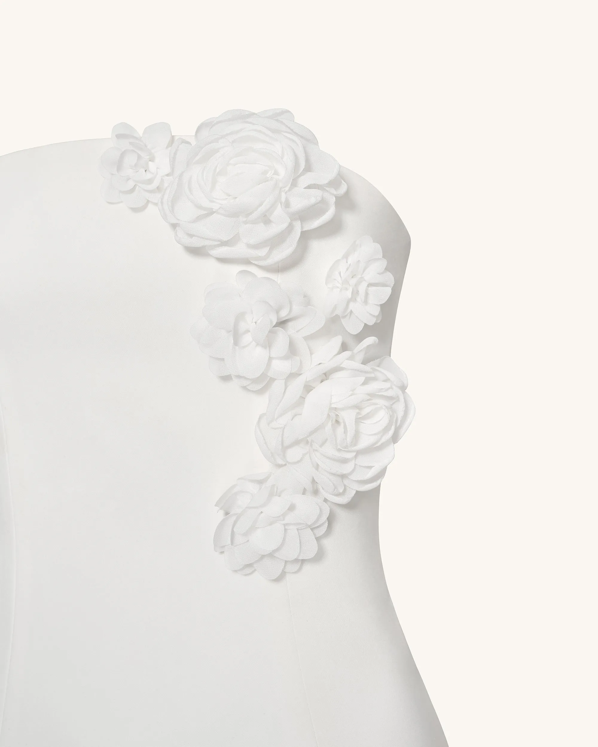 Blossoming Elegance Strapless Dress - White sold by JW PEI product image thumbnail 4