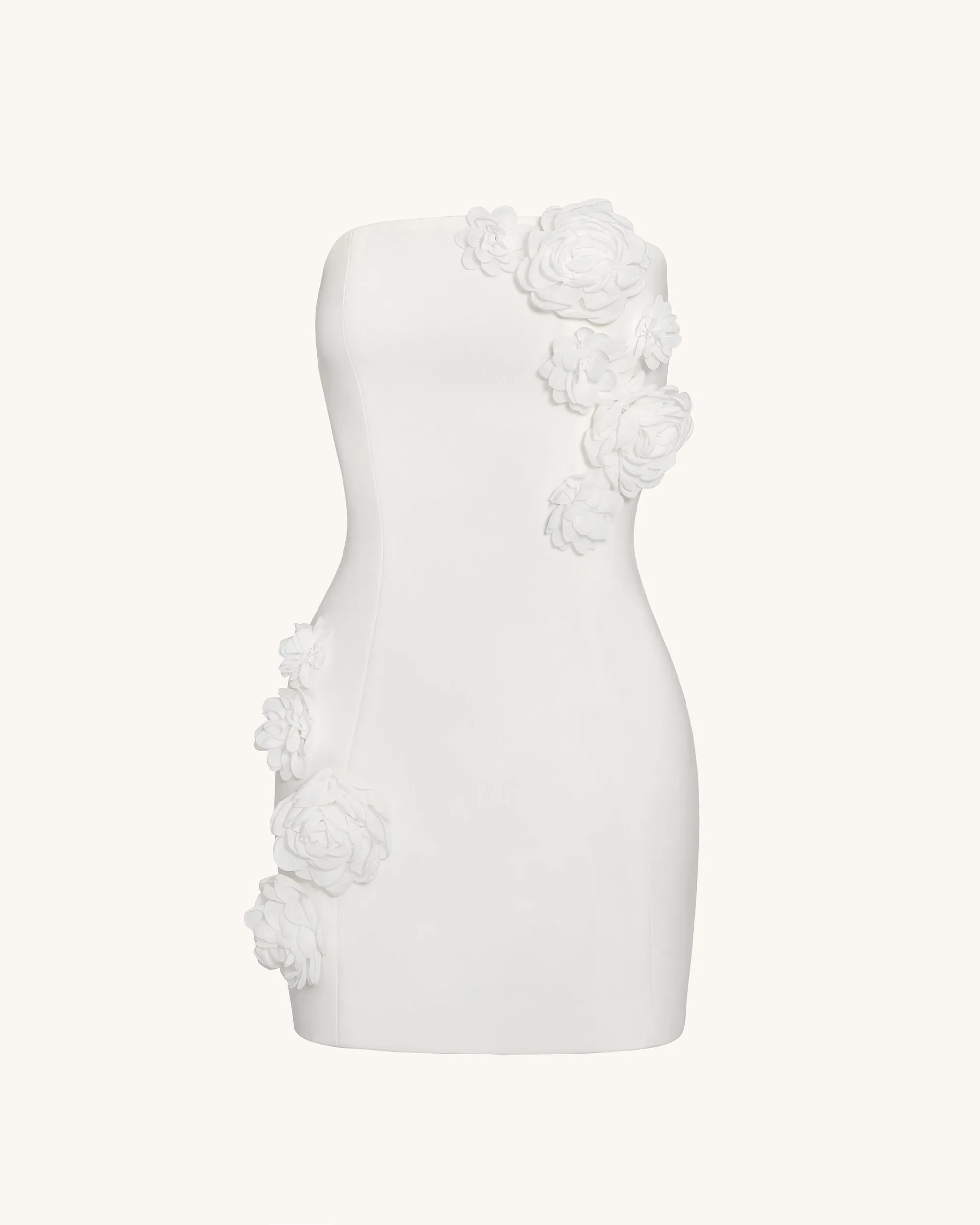 Blossoming Elegance Strapless Dress - White sold by JW PEI