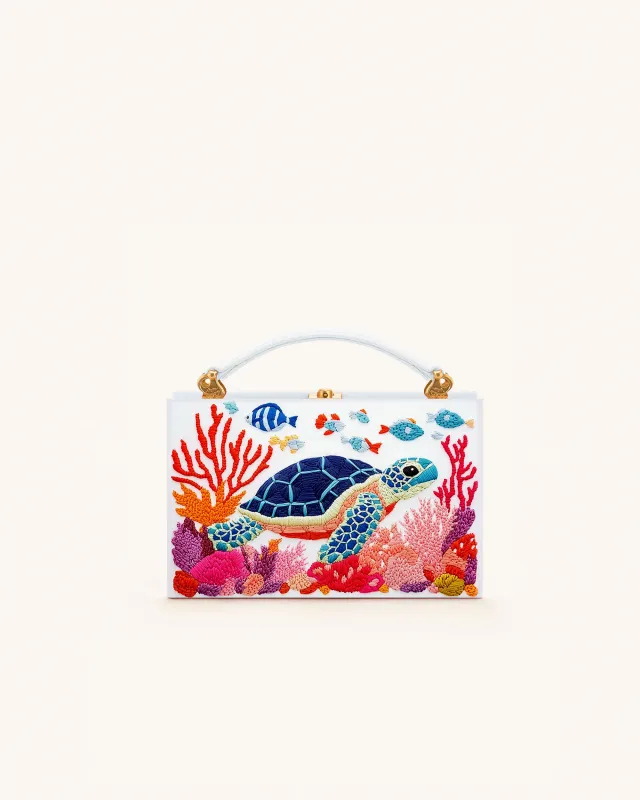 Penelope Ocean Journey Handbag - Multicolor White sold by JW PEI