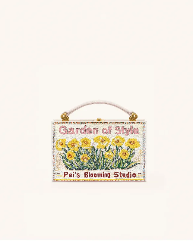 Layla Windmill Garden Handbag - Multicolor White sold by JW PEI