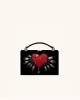 Genesis Heart Pierced by Arrows Handbag - Black sold by JW PEI
