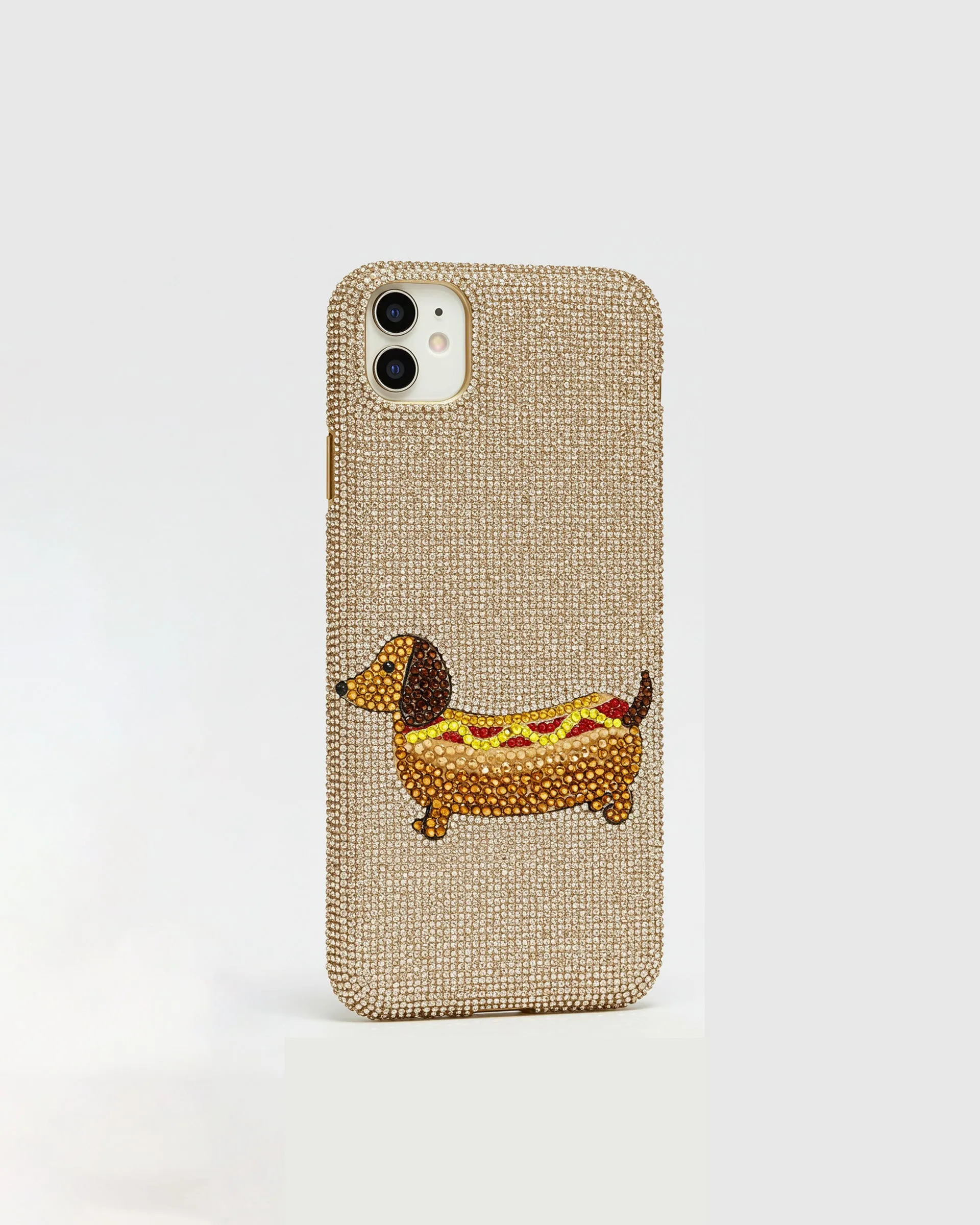 Dachshund Hot Dog Case - Multicolor Beige sold by JW PEI