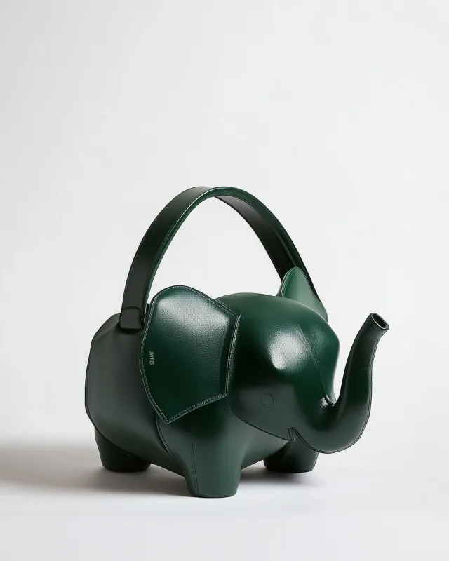 Claire Elephant Shaped Handbag - Green sold by JW PEI