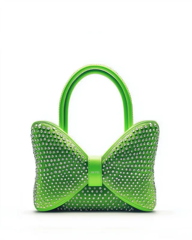 Taylor Sparkly Bow Bag - Green sold by JW PEI