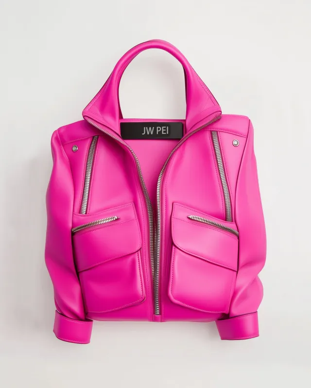 Audrey Pilot Jacket Bag - Pink sold by JW PEI
