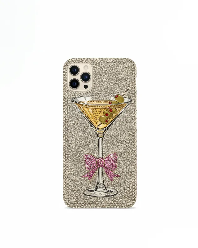 Sparkling Martini Phone Case - Multicolor Silver sold by JW PEI
