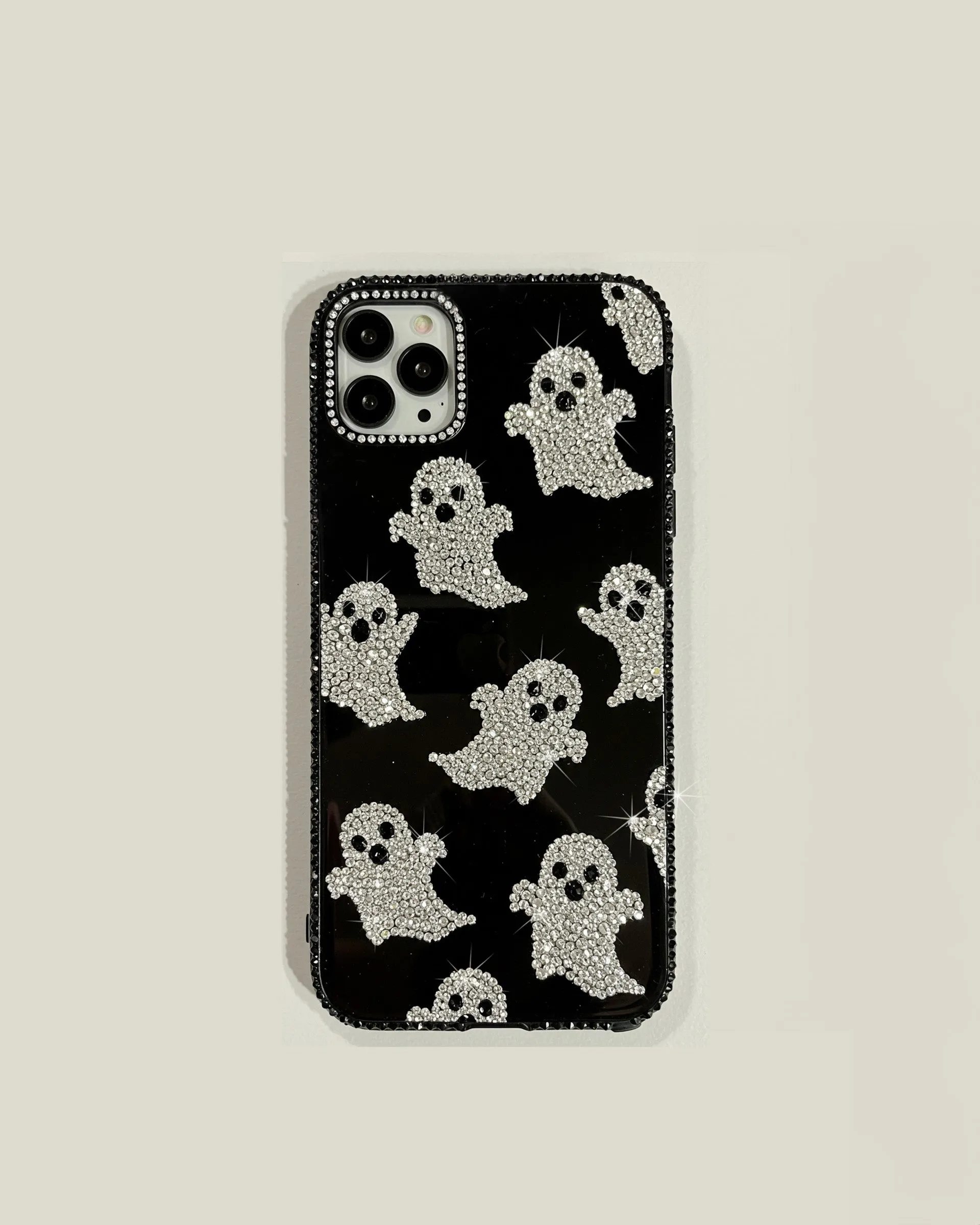 Ghostly Glitz Phone Case - Multicolor Black sold by JW PEI