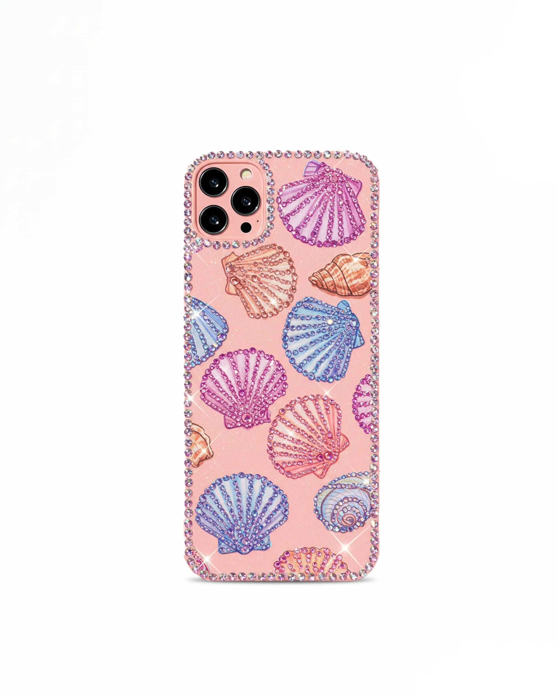 Seashell Sparkle Phone Case - Multicolor Pink sold by JW PEI