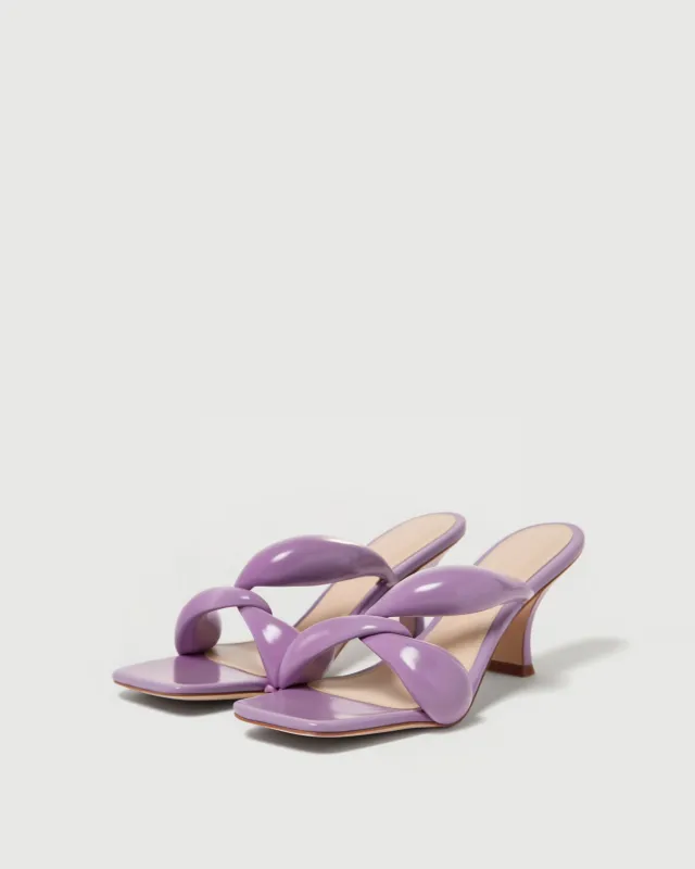 Piper Padded Strappy Heels - Lavender sold by JW PEI