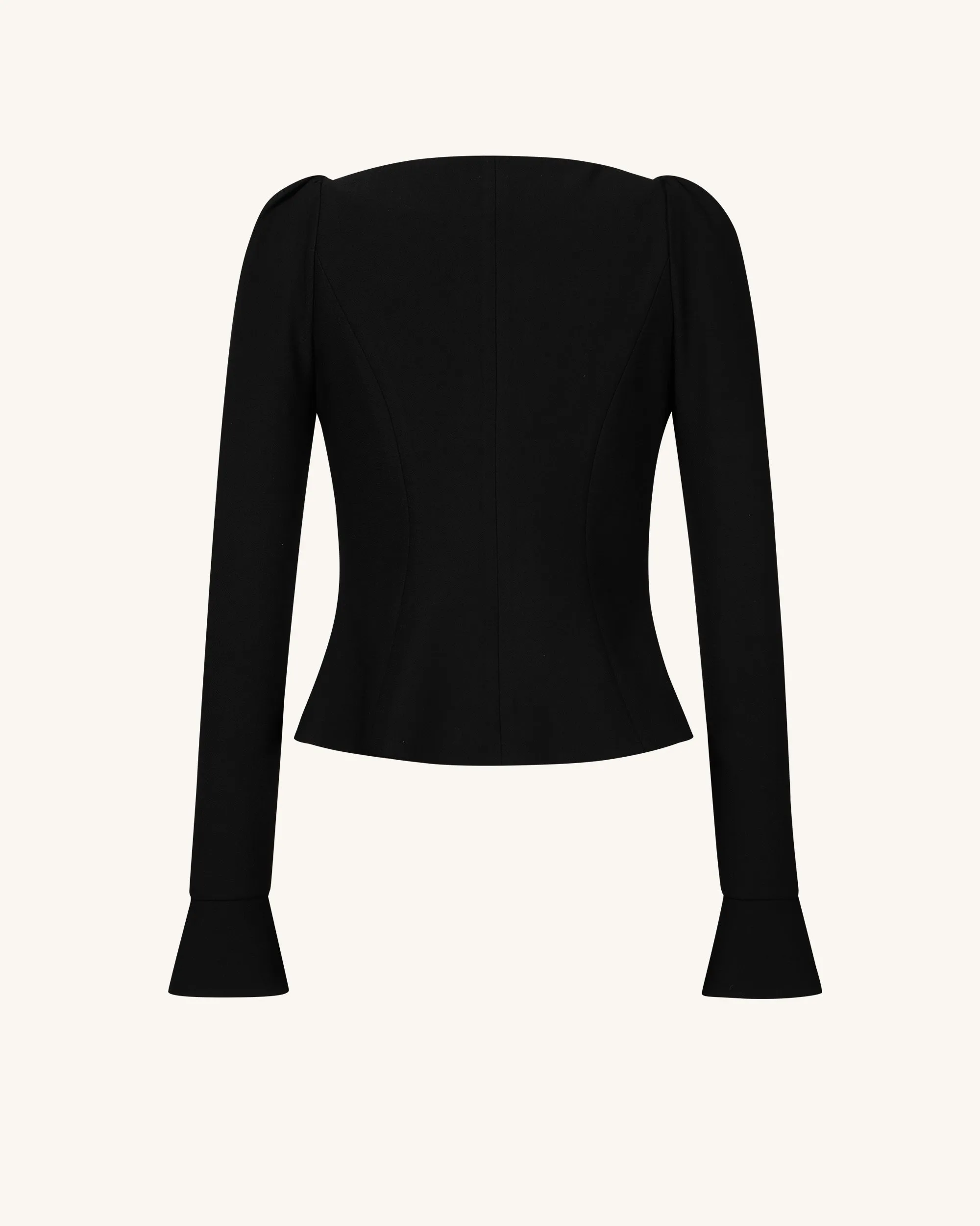 Olivia Puff Shoulder Blazer - Black sold by JW PEI product image thumbnail 4