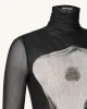 Eva Body Print Mesh Dress - Black and White sold by JW PEI