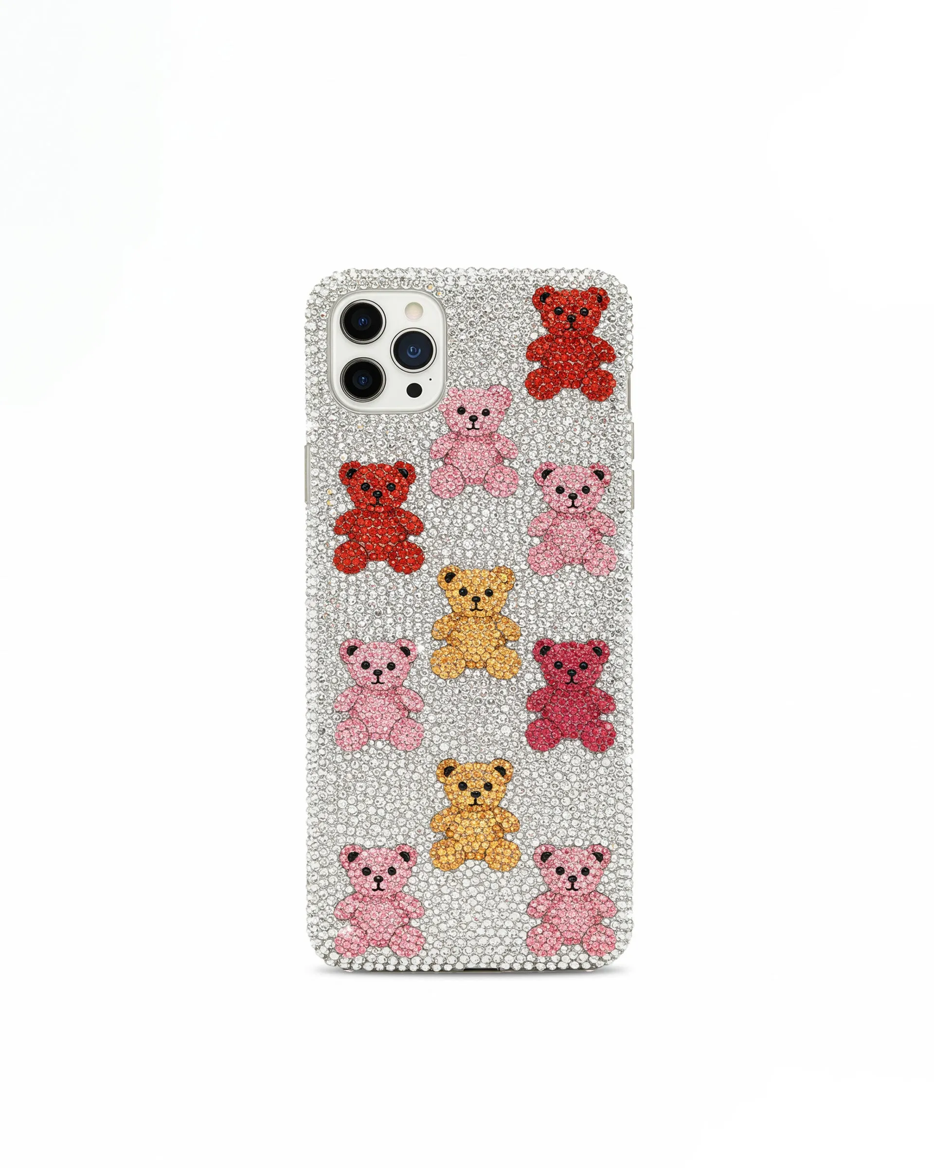 Bear Bling Phone Case - Multicolor Silver sold by JW PEI