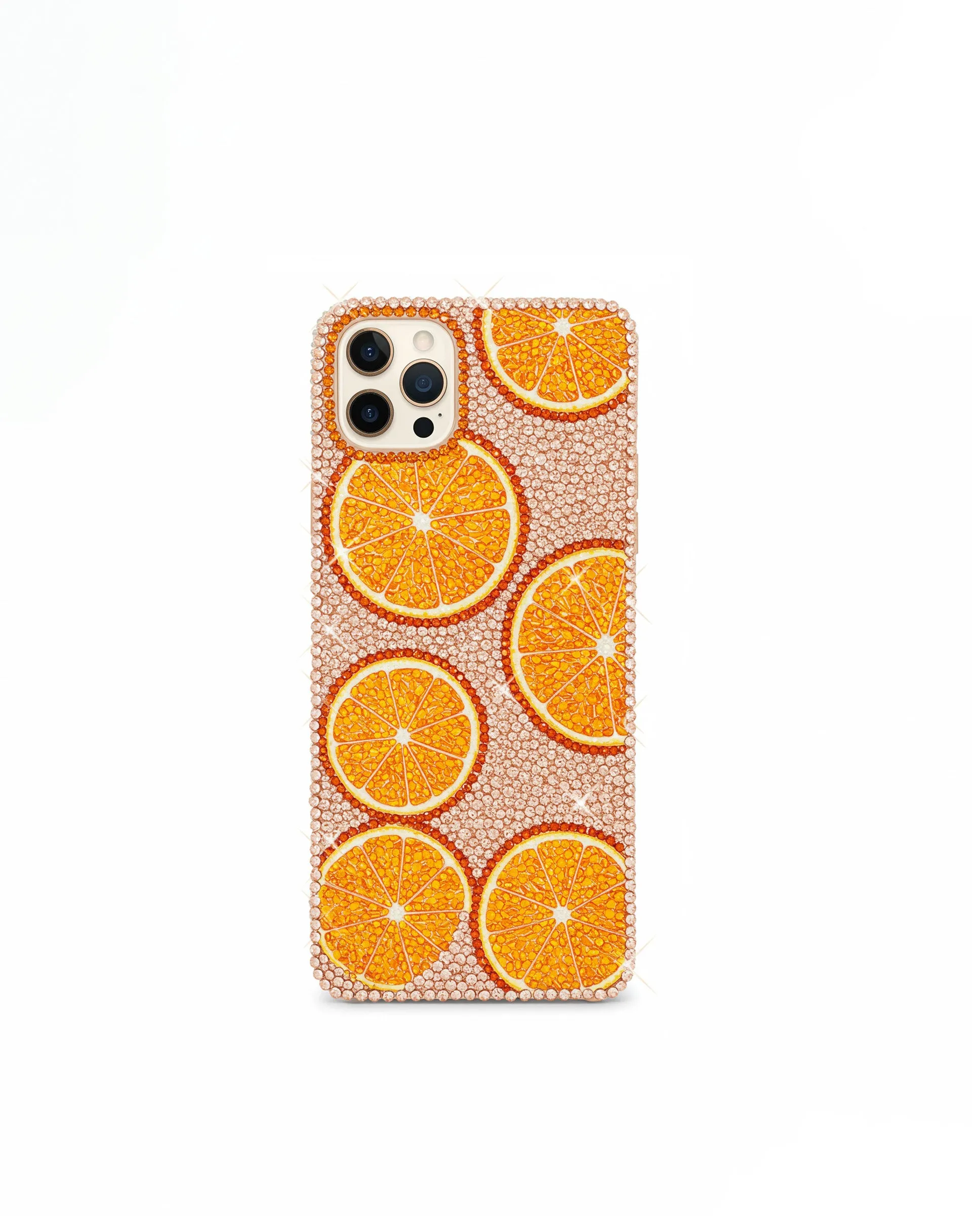 Orange Burst Bling Phone Case - Multicolor Orange sold by JW PEI