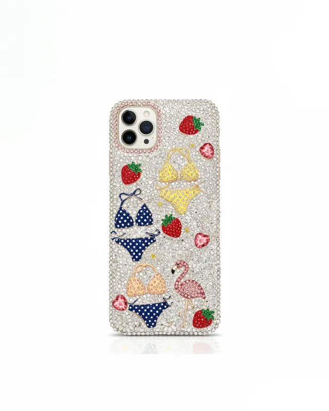 Summer Vibes Bling Phone Case - Multicolor Silver sold by JW PEI