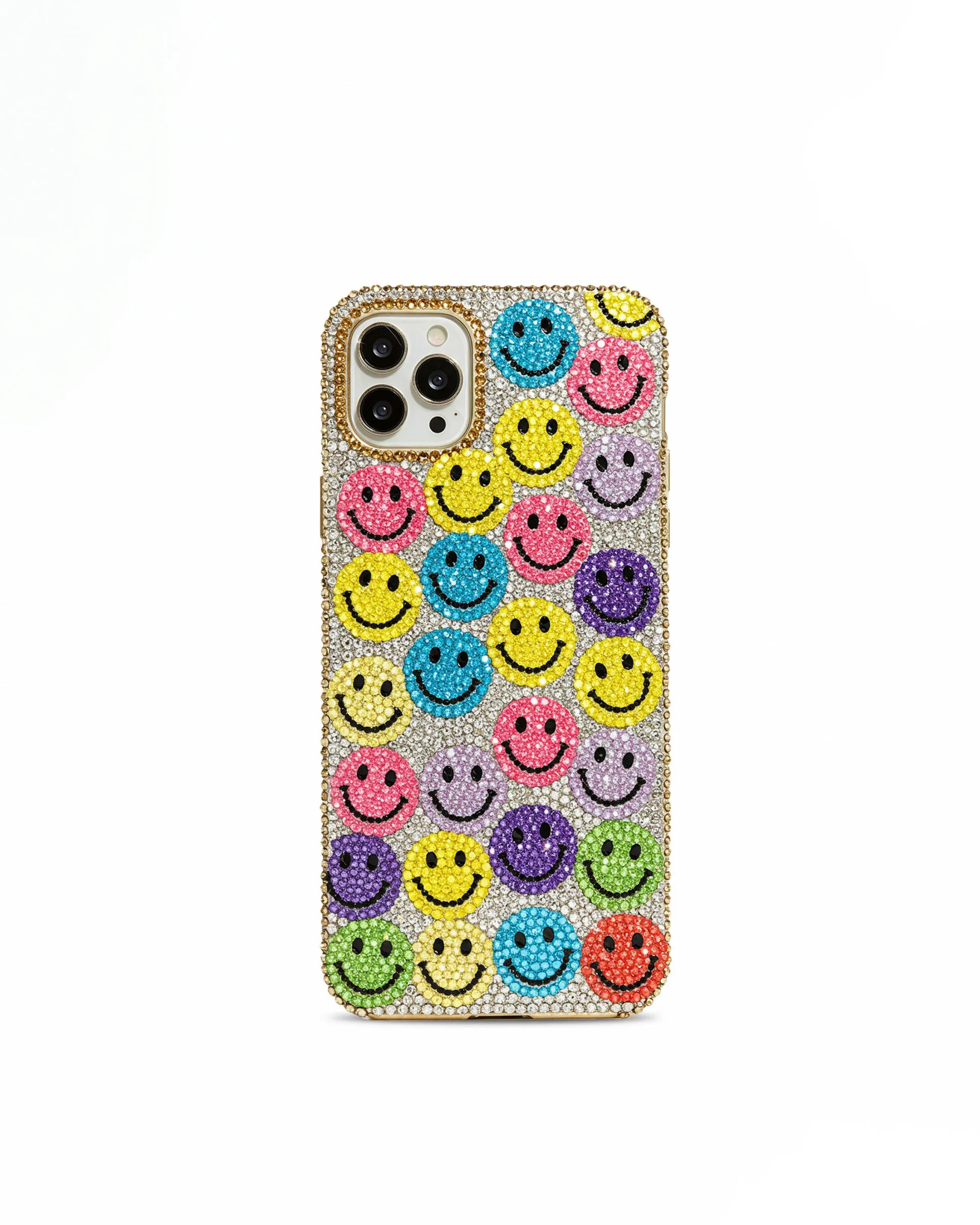 Rainbow Smiles Phone Case - Multicolor Silver sold by JW PEI
