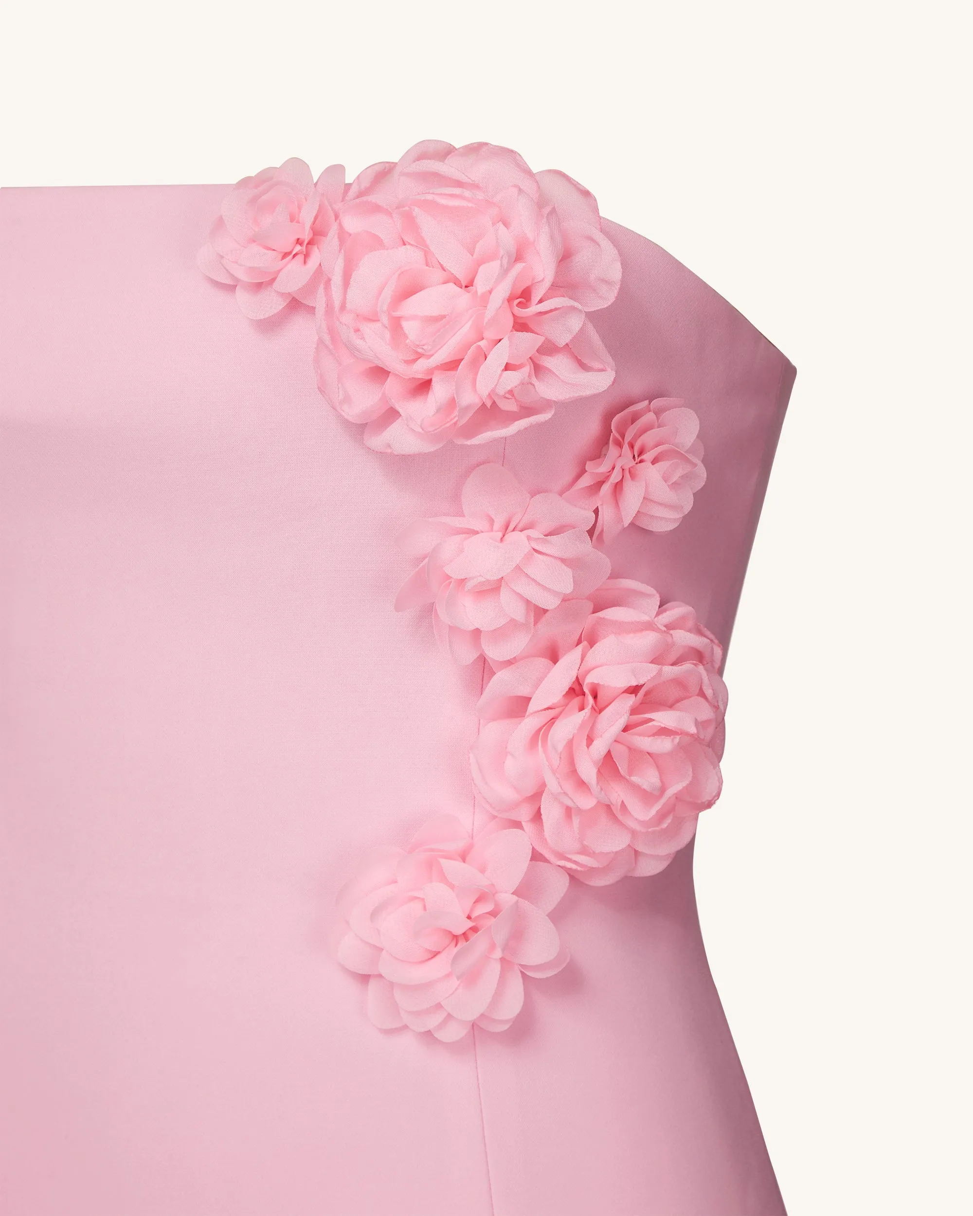 Blossoming Elegance Strapless Dress - Pink sold by JW PEI product image thumbnail 4