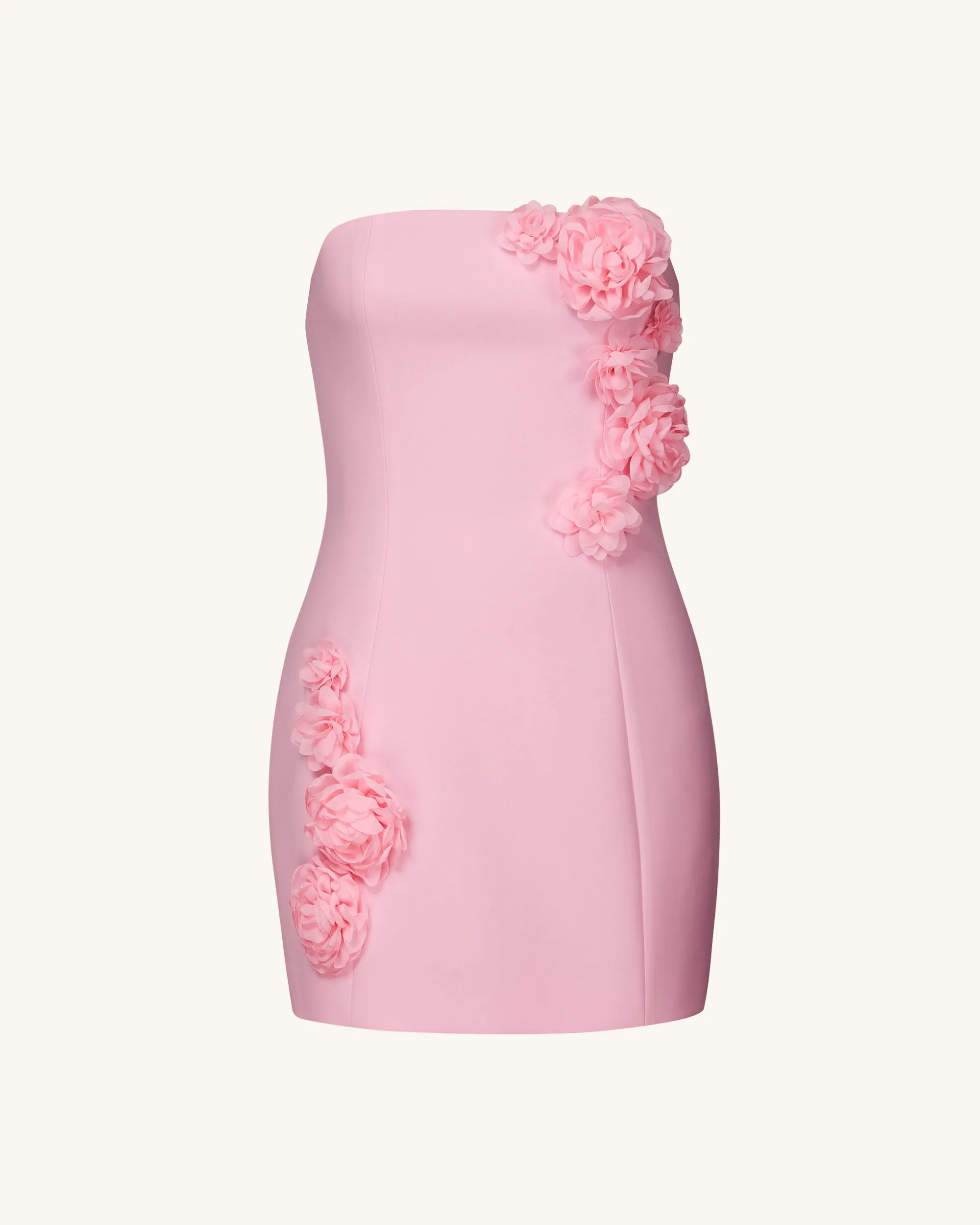 Blossoming Elegance Strapless Dress - Pink sold by JW PEI