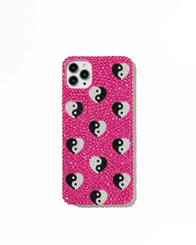 Yin Yang Heart Phone Case - Multicolor Peach sold by JW PEI