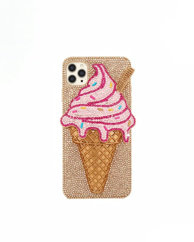 Ice Cream Cone Phone Case - Multicolor Beige sold by JW PEI