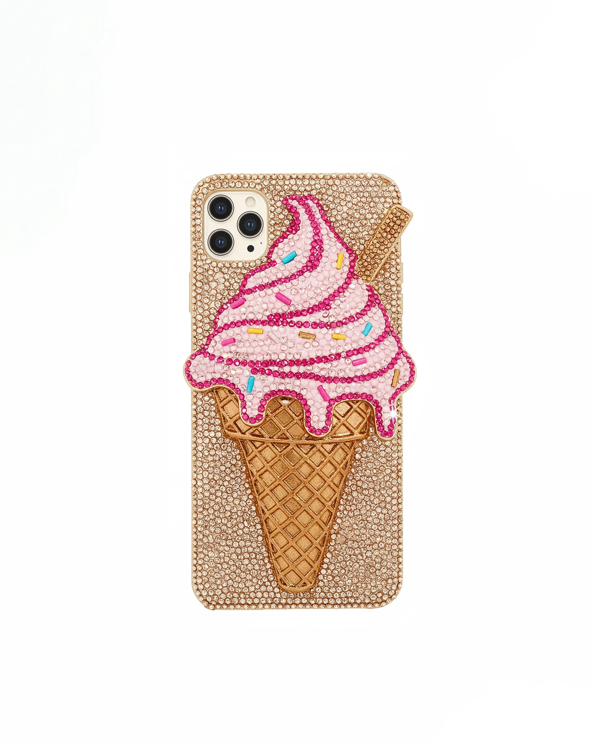 Ice Cream Cone Phone Case - Multicolor Beige sold by JW PEI