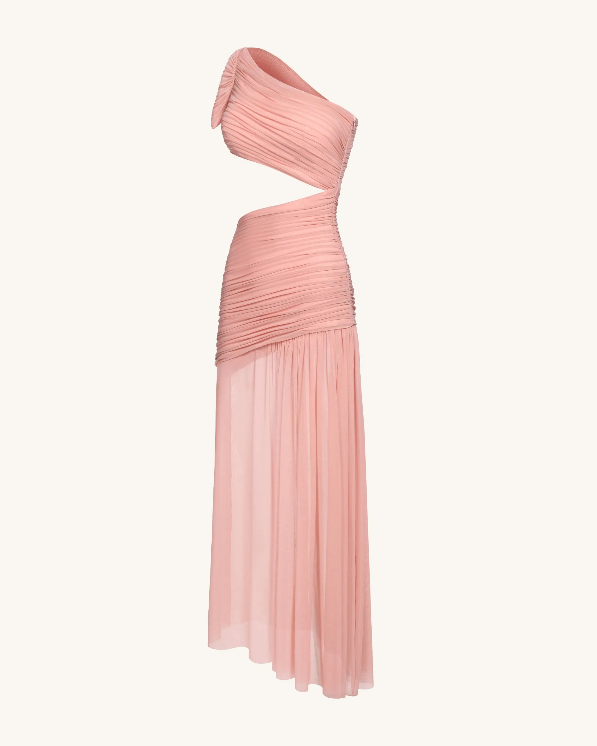 Mia Pleated Mesh Dress - Blush sold by JW PEI product image thumbnail 2