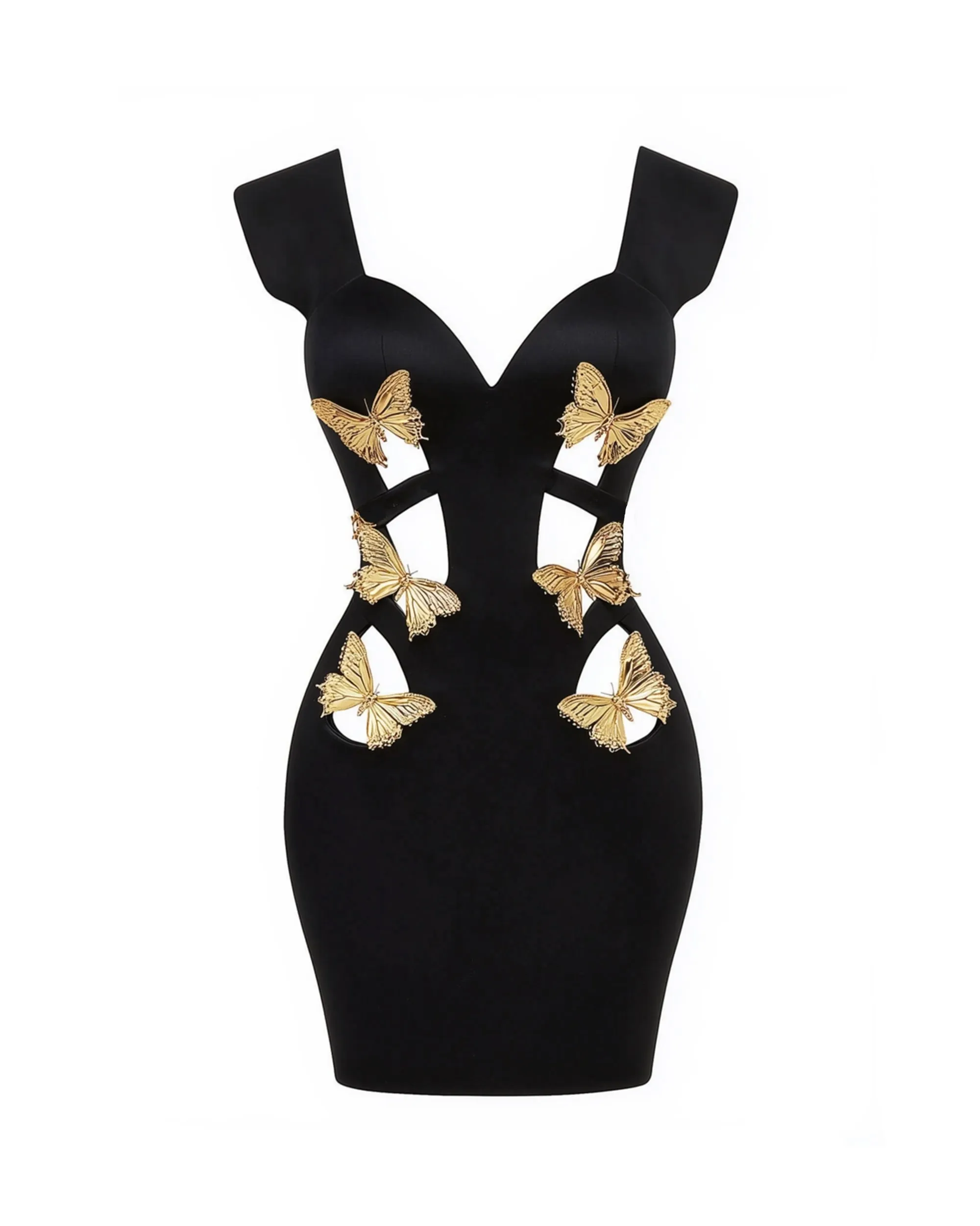 Butterfly Cut-Out Dress - Black sold by JW PEI product image thumbnail 2