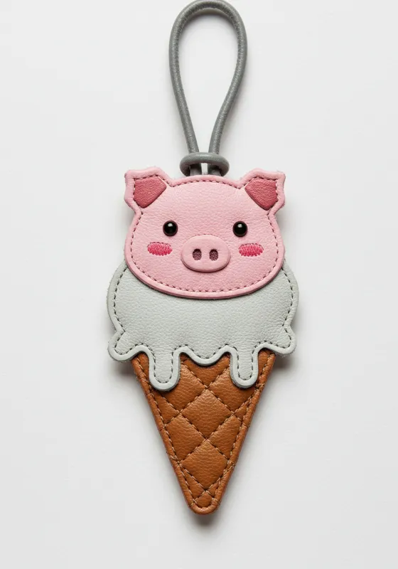 Piggy Ice Cream Charm - Multicolor sold by JW PEI