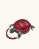 Ava Turtle Shape Handbag - Brown sold by JW PEI