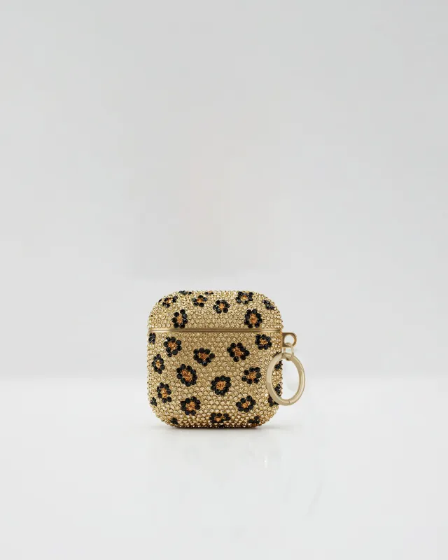 Leopard Luxe AirPods Case  - Multicolor Beige sold by JW PEI