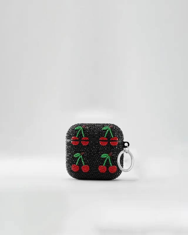 Cherry AirPods Case  - Multicolor Black sold by JW PEI