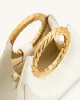 Amiya Leaf Handle Sculpture Bag - White sold by JW PEI