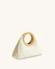 Amiya Leaf Handle Sculpture Bag - White sold by JW PEI