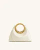 Amiya Leaf Handle Sculpture Bag - White sold by JW PEI