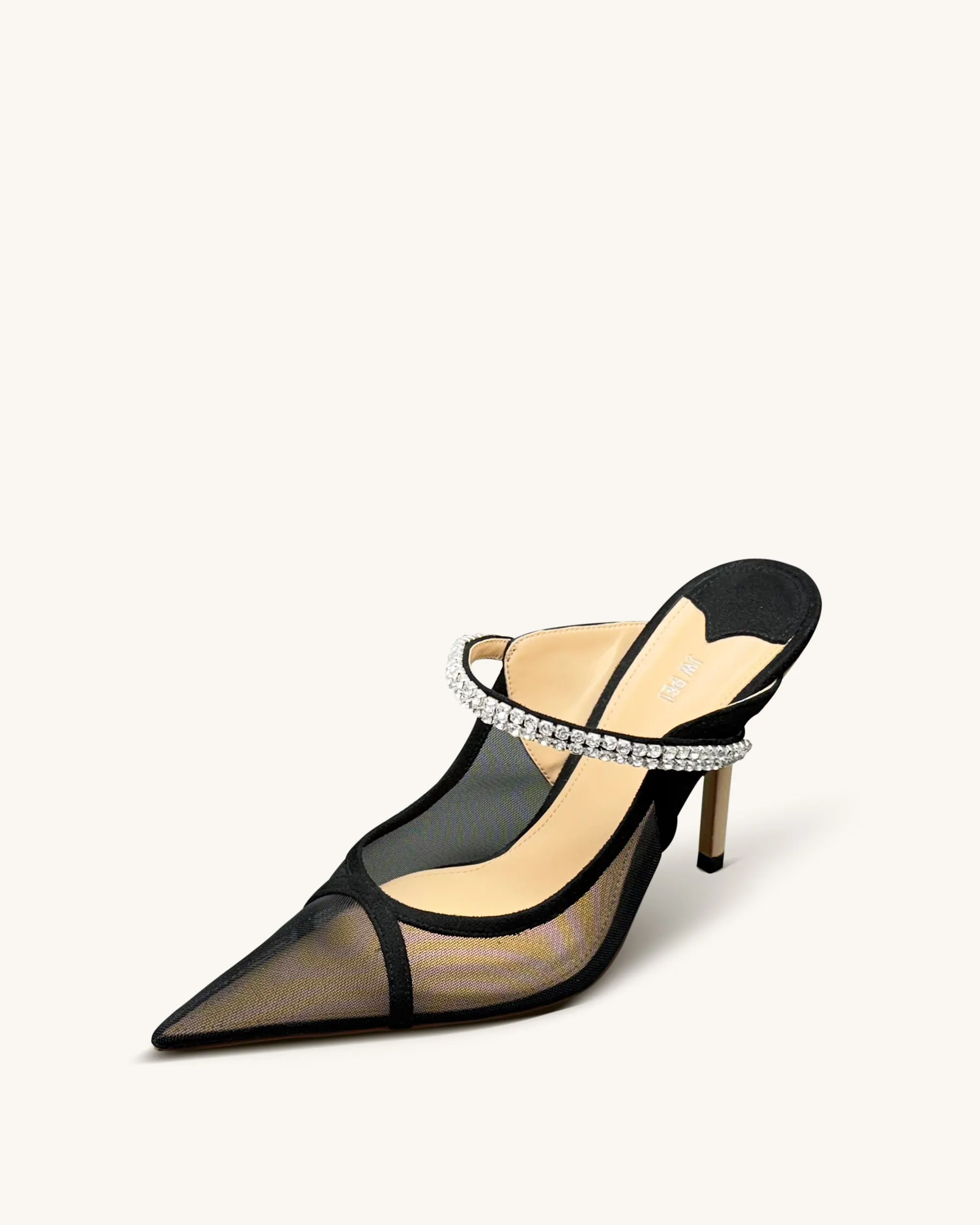 Scarlett Crystal Strap Sandals - Black sold by JW PEI product image thumbnail 3